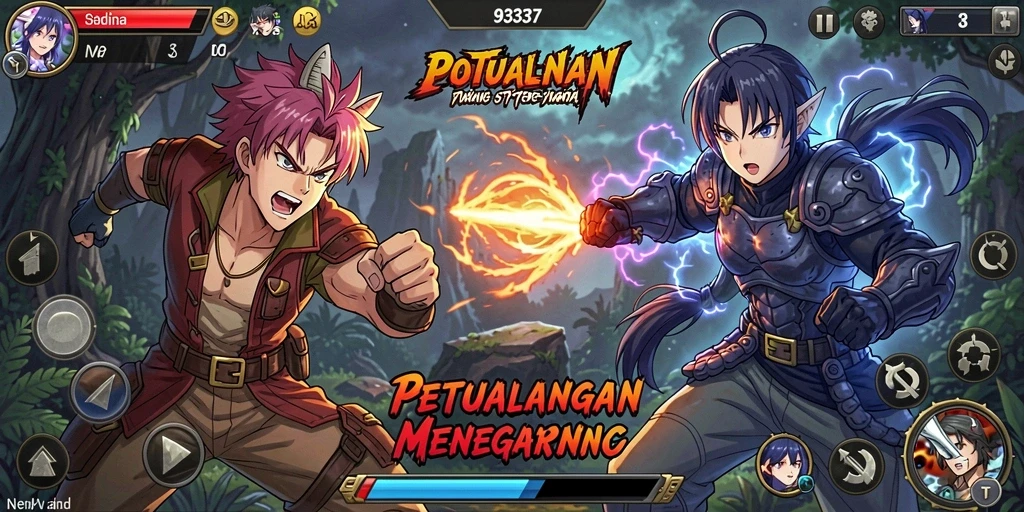 Tampilan gameplay 93337 yang menawan dan dinamis.