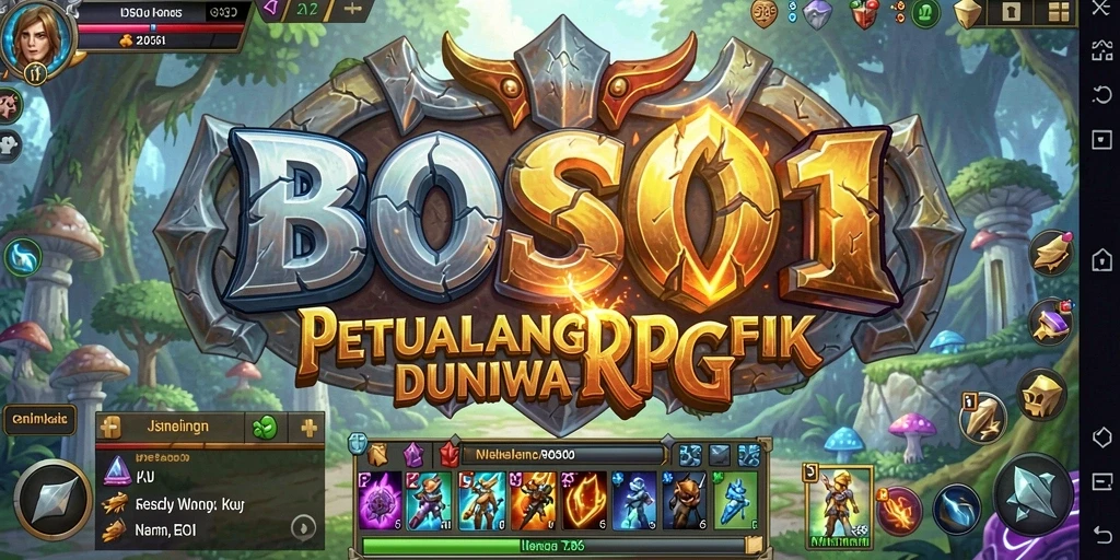 Screenshot menunjukkan gameplay BOS01 dengan aksi RPG yang mengasyikkan.