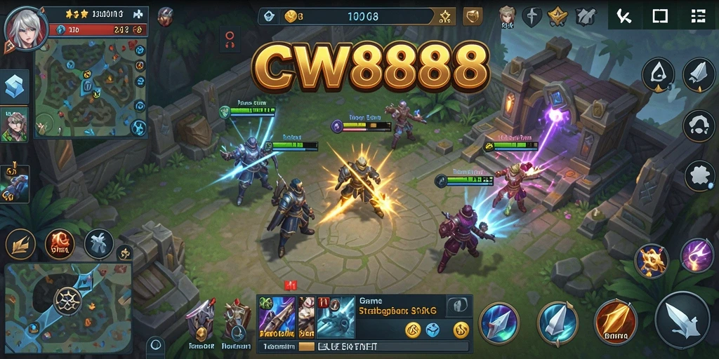 Tampilan menarik dari gameplay SLG di CW8888.