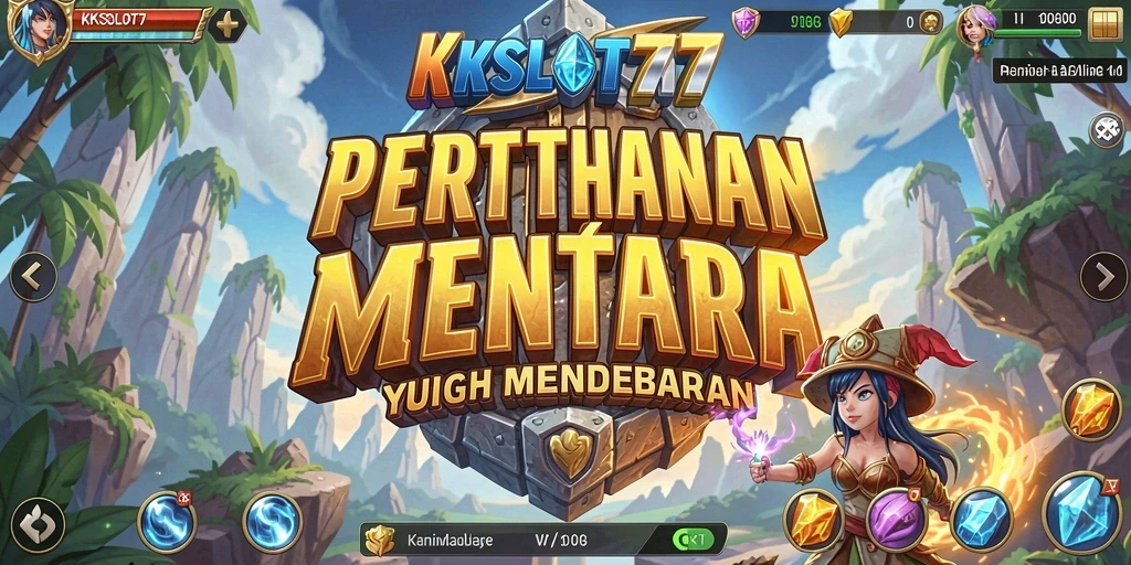 Tampilan gameplay KKSLOT777 yang seru dan menantang dalam Tower Defense.