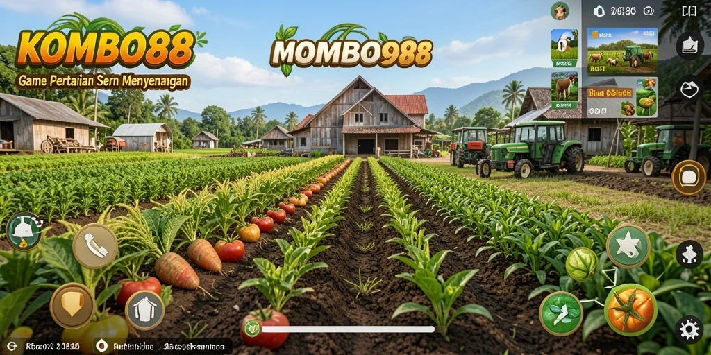 Gameplay Farming yang menarik di KOMBO88.