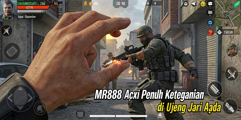 Tampilan gameplay aksi yang mendebarkan di MR888.