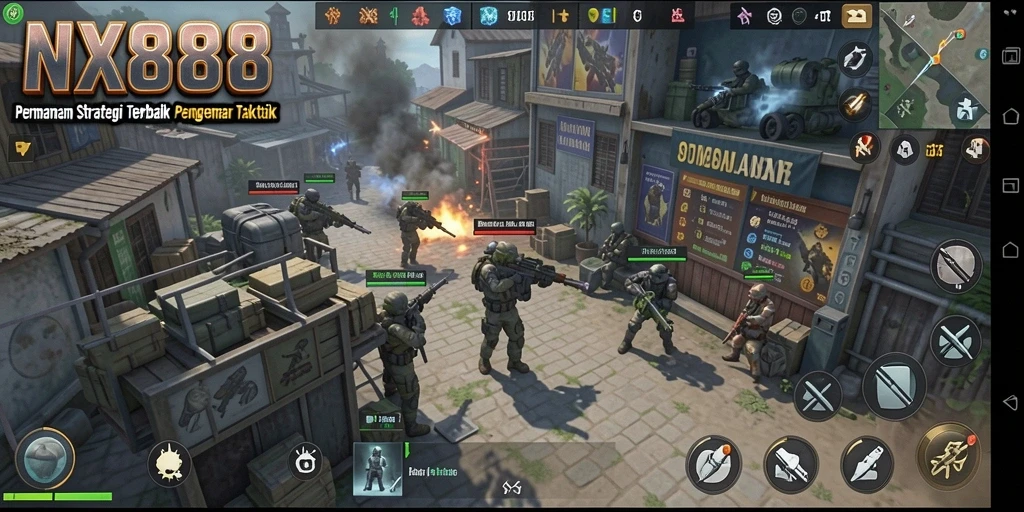 Tampilan gameplay NX888 yang menegangkan dan penuh taktik.