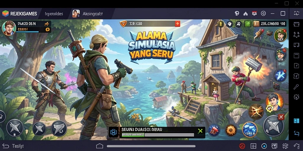 Tampilan layar utama gameplay menarik dari REJEKIGAMES.