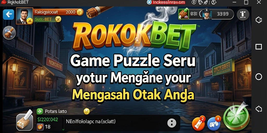 Tampilan gameplay ROKOKBET yang penuh warna dan menarik.