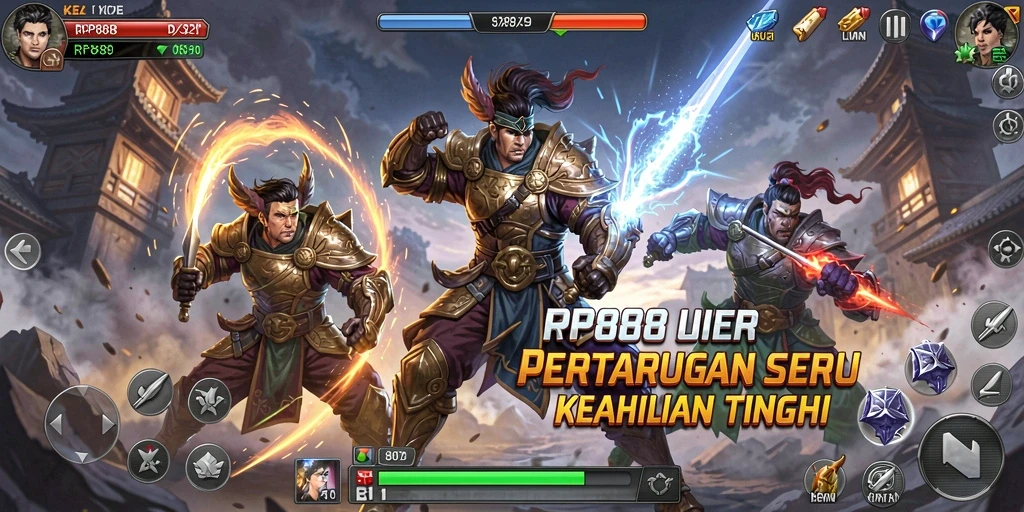 Tampilan gameplay RP888 yang mendebarkan dan penuh aksi.