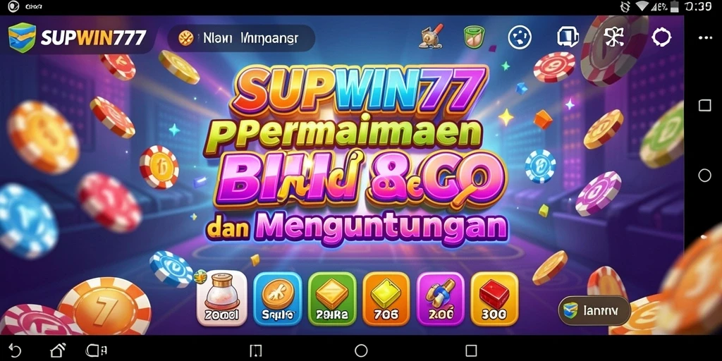 Tampilan permainan Bingo yang menarik di SUPWIN777.
