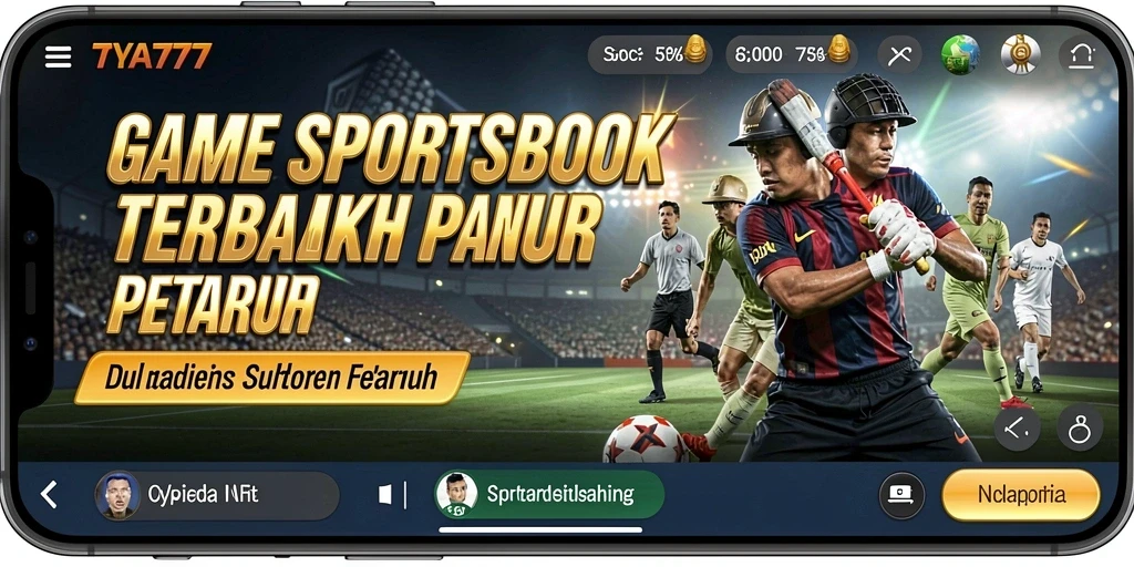 Tampilan gameplay Sportsbook yang menarik di TYA777.