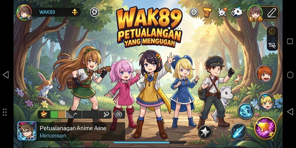 Screenshot gameplay WAK89 yang menampilkan aksi seru dalam dunia Anime.
